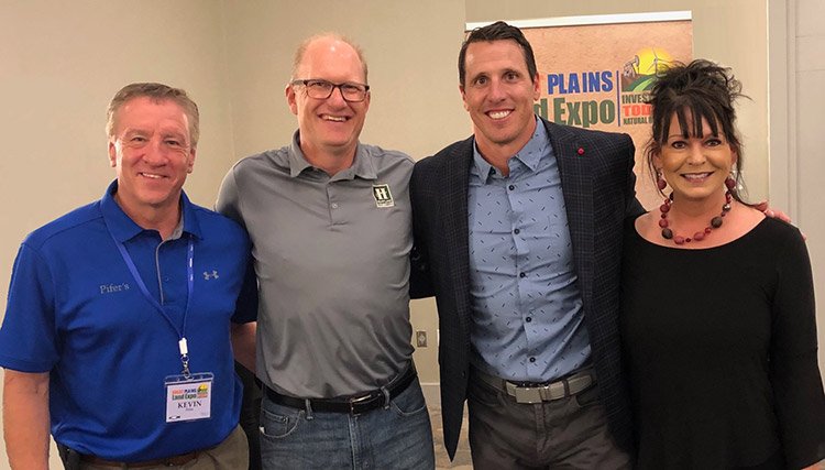 picture of Kevin Pifer, Jon, Chad Greenway, and Paula